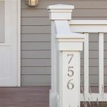 Número 6 para Identificación de Casa Color Nickel de 4 Plg