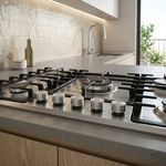 Cooktop a Gas Hisense 30 plg con 5 Quemadores de Acero Inoxidable