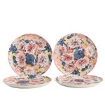 Set de 4 Platos para Cena de Cerámica de 10.4 Plg Color Rosa