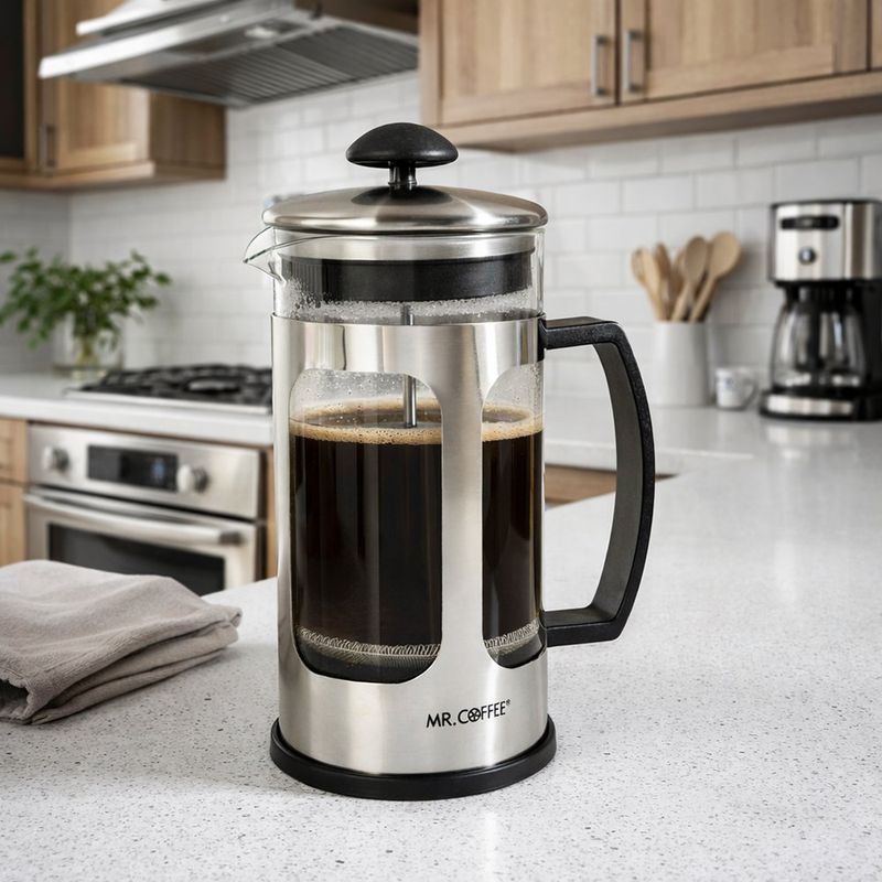 Cafetera Prensa Francesa Acero Inoxidable de 885 ml