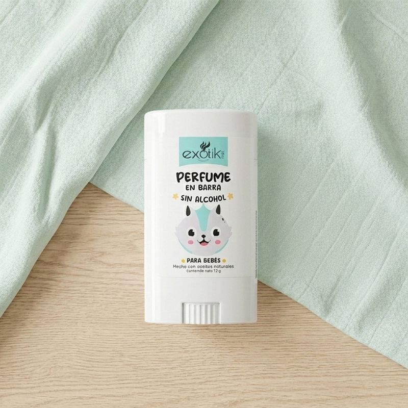 Perfume en Barra para Bebés Exotik sin Alcohol e Hipoalergénico 12 g