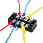 Terminal Tipo Anillo 1/4 Plg Roja