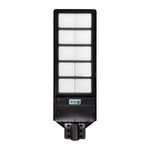 Lámpara Solar LED Punta de Poste 100 W Luz de Día con Sensor y Control Remoto Color Negro