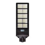Lámpara Solar LED Punta de Poste 100 W Luz de Día con Sensor y Control Remoto Color Negro