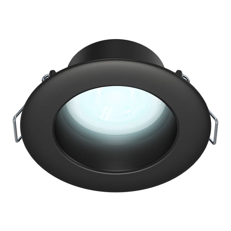 Ojo de Buey LED Empotrable de 4 W Luz de Día Multivoltaje No Atenuable Color Negro