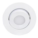Ojo de Buey LED Empotrable Dirigible de 3 W Luz Cálida Atenuable Color Blanco