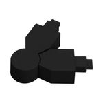 Conector Mecánico Flexible 420° para Luminarios Slim Interconectables Color Negro