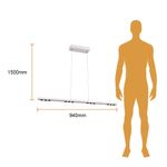 Lámpara Colgante Lineal LED de 43 W Luz Cálida IRC 90 Color Blanco