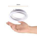 Ojo de Buey Empotrable AR111 Base G53 Máx. 60 W para Interior Color Gris