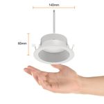 Ojo de Buey LED Empotrable de 20 W Luz Neutra Antideslumbrante No Atenuable Color Blanco