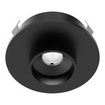 Mini Spot LED Empotrable de 2 W Luz Cálida IRC 90 para Interior Color Negro