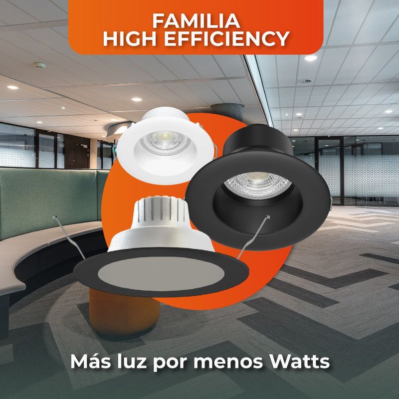 Ojo de Buey LED Empotrable de 10 W Luz Cálida Multivoltaje No Atenuable Color Blanco