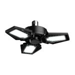 Foco LED Tipo Ventilador de 65 W Luz de Día 3 Paneles Ajustables Base E27 Color Negro