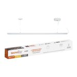 Lámpara Colgante Lineal LED de 12.5 W Luz Cálida 3000 K Atenuable Color Blanco