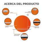 Lámpara Colgante Lineal LED de 12.5 W Luz Cálida 3000 K Atenuable Color Blanco
