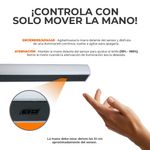Lámpara Colgante Lineal LED de 12.5 W Luz Cálida 3000 K Atenuable Color Blanco