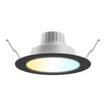 Ojo de Buey LED Empotrable de 10 WCCT Luz Blanca Ajustable Multivoltaje No Atenuable Color Blanco