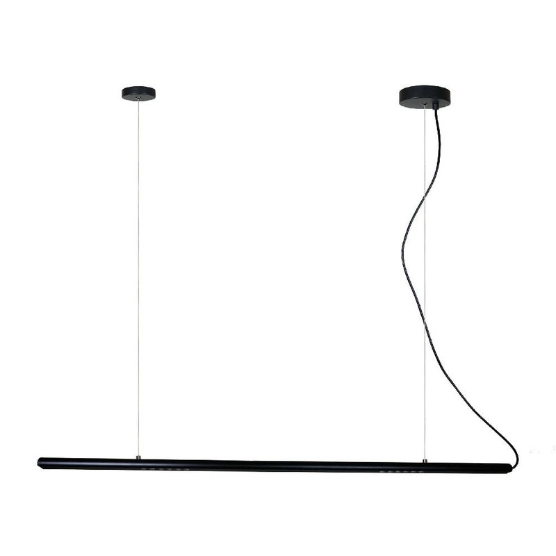 Lámpara Colgante Lineal LED de 12.5 W Luz Cálida 3000 K Atenuable Color Negro