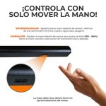 Lámpara Colgante Lineal LED de 12.5 W Luz Cálida 3000 K Atenuable Color Negro