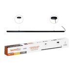 Lámpara Colgante Lineal LED de 12.5 W Luz Cálida 3000 K Atenuable Color Negro