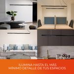 Lámpara Colgante Lineal LED de 12.5 W Luz Cálida 3000 K Atenuable Color Negro