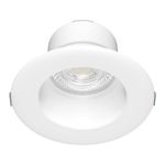 Ojo de Buey LED Empotrable de 6 W Luz Neutra Multivoltaje No Atenuable Color Blanco