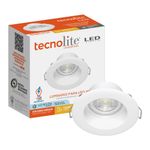 Ojo de Buey LED Empotrable de 4 W Luz Neutra Multivoltaje No Atenuable Color Blanco