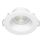 Ojo de Buey LED Empotrable de 4 W Luz Neutra Multivoltaje No Atenuable Color Blanco