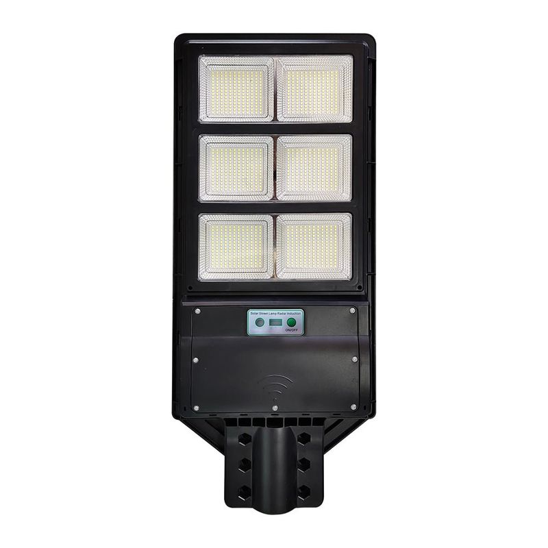 Lámpara Solar LED de 60 W Luz de Día con Sensor de Movimiento y Control Remoto Color Negro
