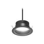 Ojo de Buey LED Empotrable de 20 W Luz Neutra Antideslumbrante No Atenuable Color Negro