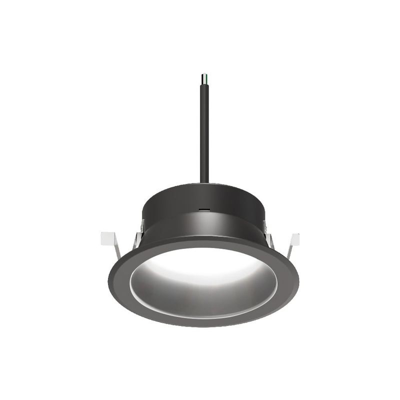 Ojo de Buey LED Empotrable de 20 W Luz Neutra Antideslumbrante No Atenuable Color Negro