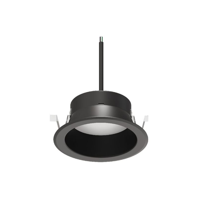 Ojo de Buey LED Empotrable de 20 W Luz Neutra Antideslumbrante No Atenuable Color Negro