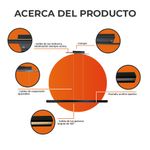 Lámpara Colgante Lineal LED de 33 W Luz Cálida 3000K para Interior Color Negro