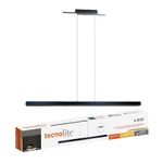 Lámpara Colgante Lineal LED de 33 W Luz Cálida 3000K para Interior Color Negro