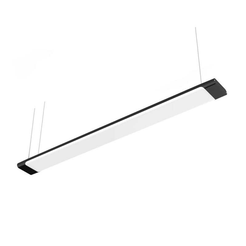 Lámpara Colgante Lineal LED de 40 W Luz Neutra Atenuable 120 Cm Color Negro