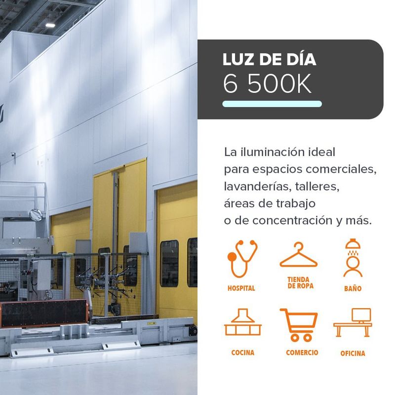 Foco LED Tipo Ventilador de 80 W Luz de Día 4 Paneles Ajustables Base E27 Color Negro