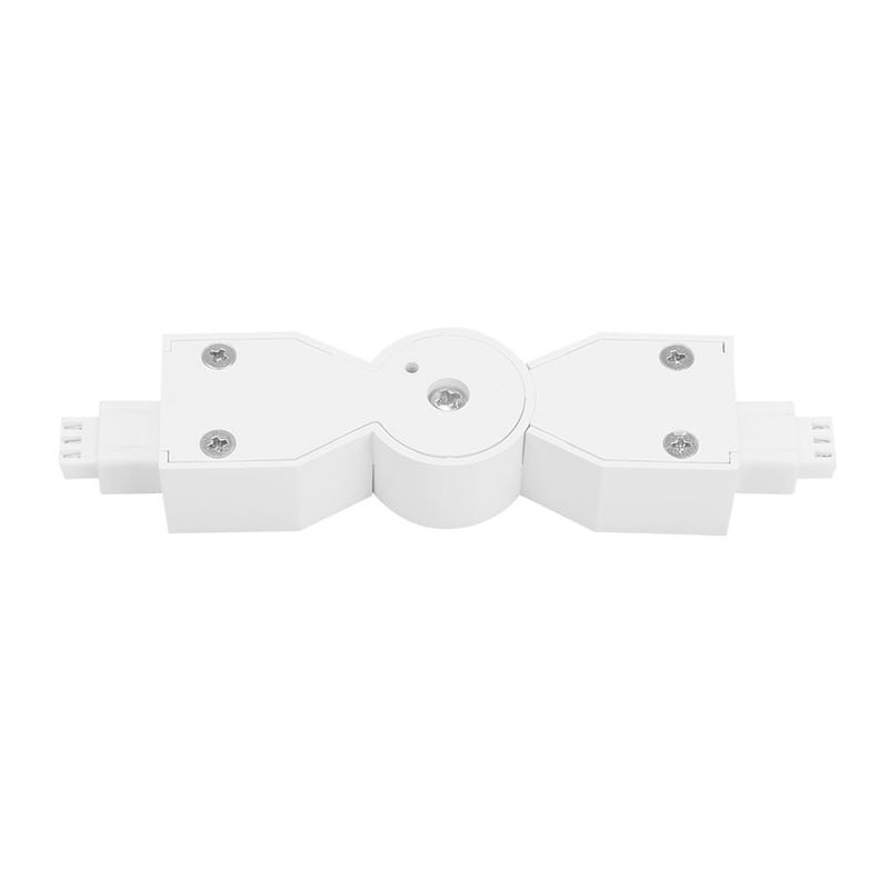 Conector Mecánico Flexible 420° para Luminarios Slim Interconectables Color Blanco
