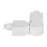 Conector Mecánico Flexible 420° para Luminarios Slim Interconectables Color Blanco