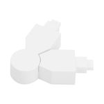 Conector Mecánico Flexible 420° para Luminarios Slim Interconectables Color Blanco
