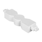 Conector Mecánico Flexible 420° para Luminarios Slim Interconectables Color Blanco