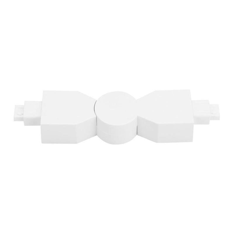 Conector Mecánico Flexible 420° para Luminarios Slim Interconectables Color Blanco