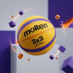 Pelota de Baloncesto Molten No. 6 Color Amarilla y Azul