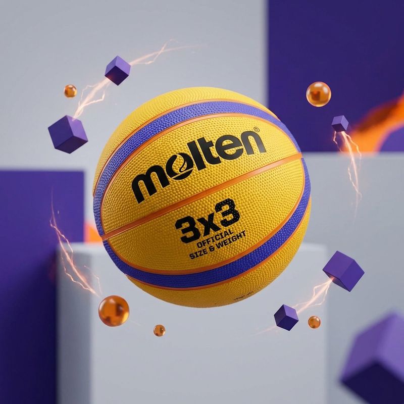 Pelota de Baloncesto Molten No. 6 Color Amarilla y Azul