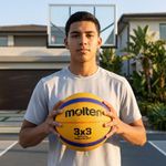 Pelota de Baloncesto Molten No. 6 Color Amarilla y Azul