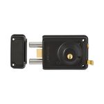 Cerradura Kwikset Sobreponer de 72 mm Izquierda Para Puerta Color Negro