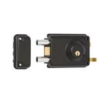Cerradura Kwikset Sobreponer de 72 mm Izquierda Para Puerta Color Negro