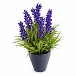 Lavanda Artificial Morada en Maceta Pequeña