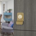 Cerradura Rimlock Llave-Mariposa Gris Derecha 60mm
