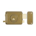 Cerradura Rimlock Llave-Mariposa Gris Derecha 60mm