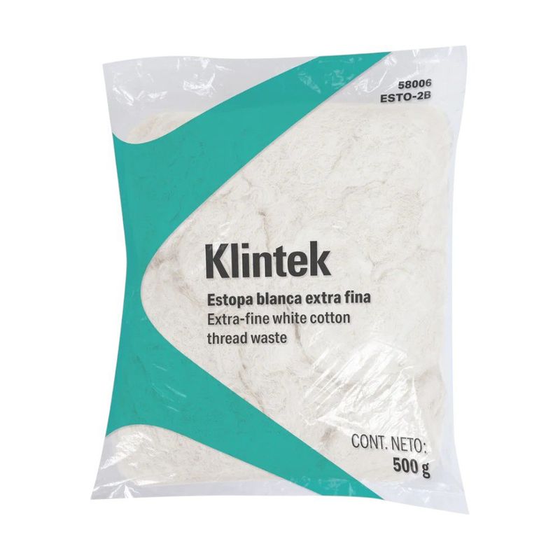 Wipe Blanco 0.5 Kg Estopa Extra Fina de Algodón